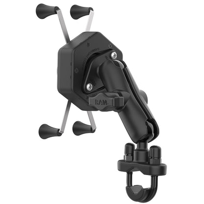 RAM Mount RAM X-Grip Large Phone Mount w/Vibe-Safe  U-Bolt Base - Medium [RAM-B-149Z-UN10-462]