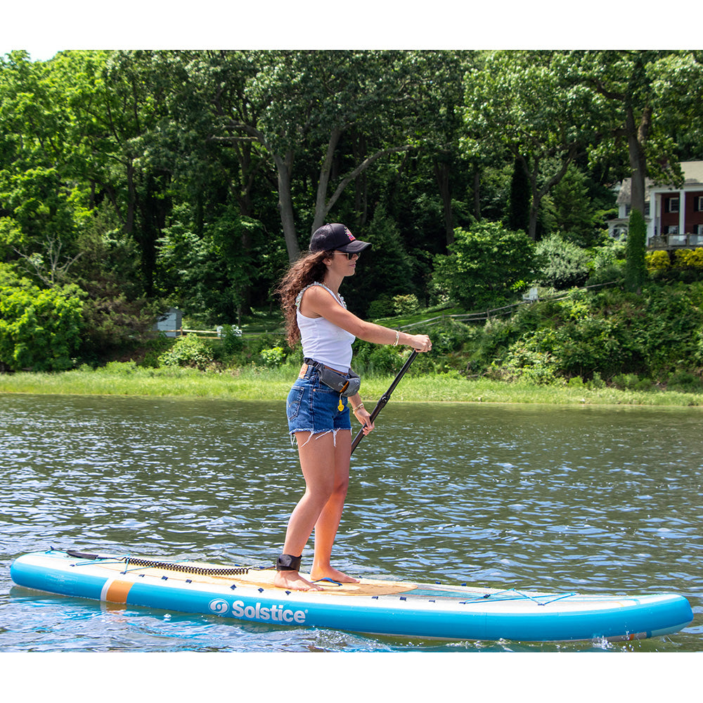 Solstice Watersports 10'6" Rambler Inflatable Stand-Up Paddleboard/Kayak 2-In-1 Kit w/Seat  Convertible Paddle - Orange [36201]