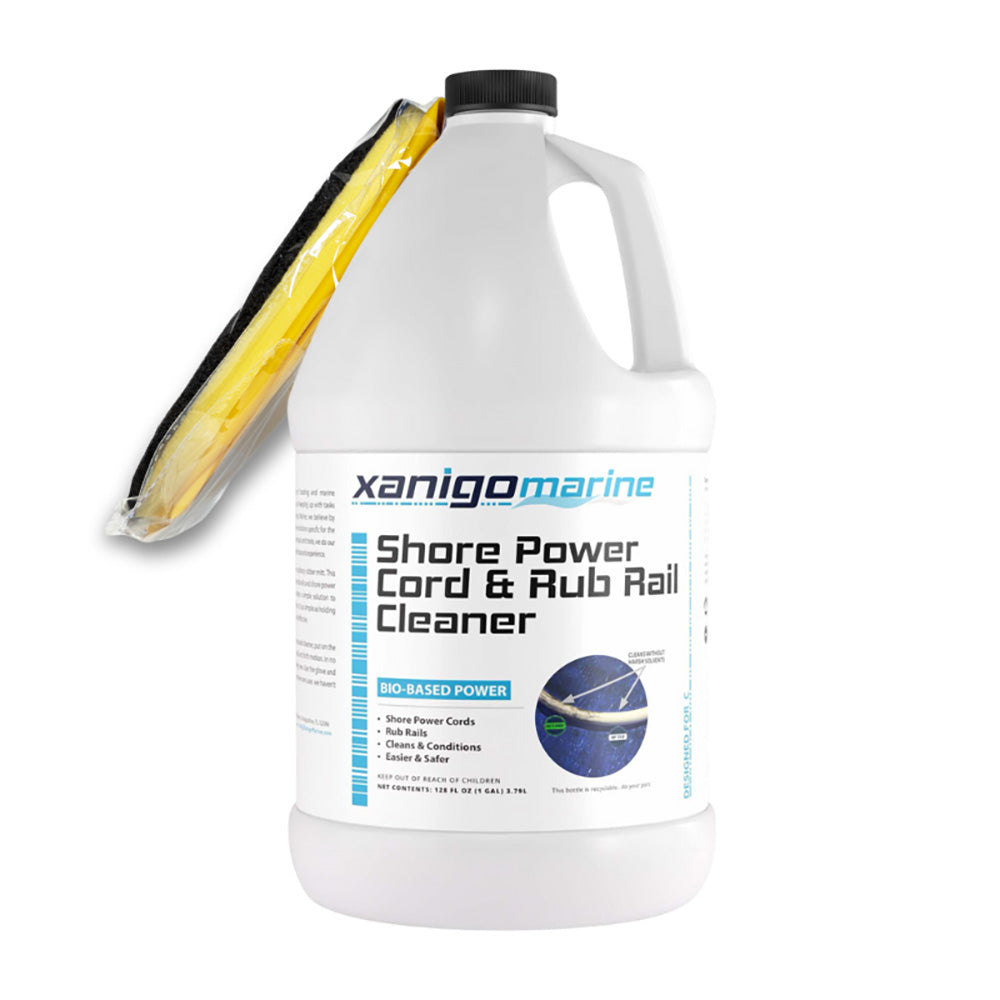 Xanigo Marine Shore Power Cord  Rub Rail Cleaner w/Glove - 1 Gallon [XMSPC1G]