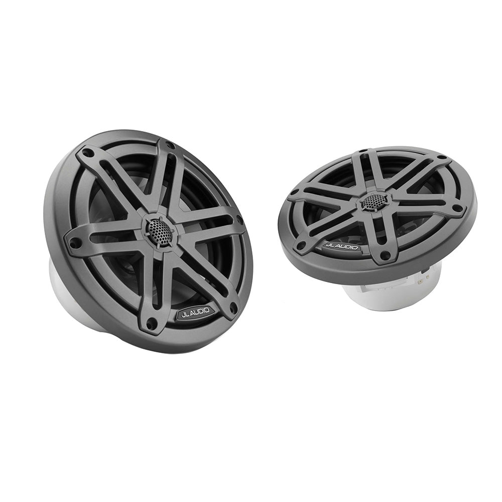 JL Audio M3 Series 6.5" Marine Coaxial Speakers w/Grey Metallic Sport Grilles - M3-650X-S-Gm [010-03061-00]