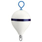 Polyform 17" CM Mooring Buoy w/Steel Iron - White Blue Stripe [CM-3 WH-STR]