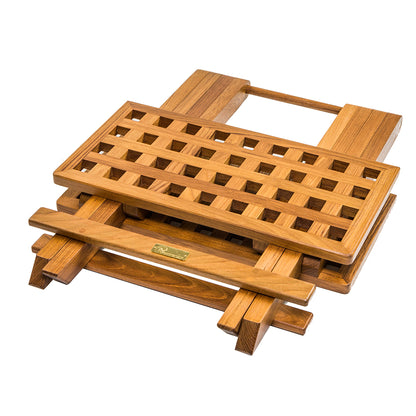 Whitecap Teak Grate Top Fold-Away Table [60030]