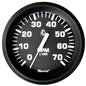 Faria Euro Black 4" Tachometer - 7,000 RPM (Gas - All Outboard) [32805]