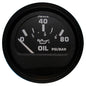 Faria Euro Black 2" Oil Pressure Gauge (80 PSI) [12803]