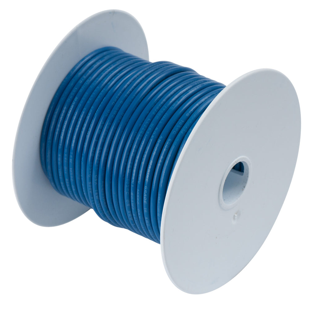 Ancor Dark Blue 18 AWG Tinned Copper Wire - 35' [180103]