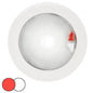 Hella Marine EuroLED 150 Recessed Surface Mount Touch Lamp - Red/White LED - White Plastic Rim [980630002]