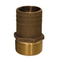 GROCO 1/2" NPT x 3/4" Bronze Full Flow Pipe to Hose Straight Fitting [FF-500]