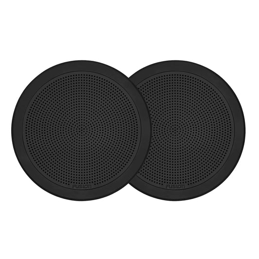 Fusion FM-F65RB FM Series 6.5" Flush Mount Round Marine Speakers - Black Grill - 120W [010-02299-01]