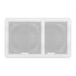 Fusion FM-65SW FM Series 6.5" 120 Flush Mount Square Marine Speakers - White Grill - 120W [010-02299-10]