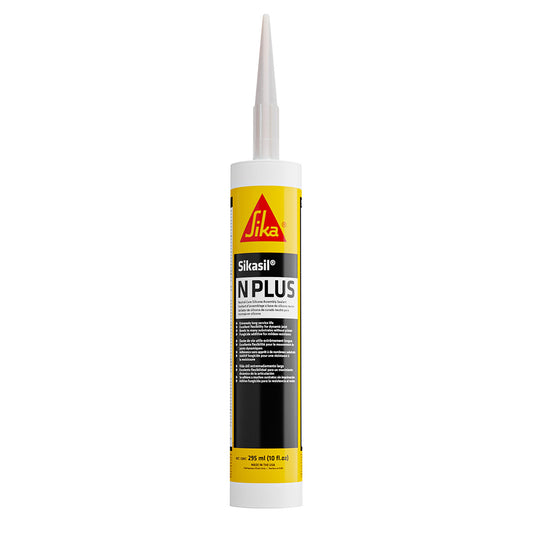 Sika Sikasil-N Plus White 10oz w/Nozzle [432029]