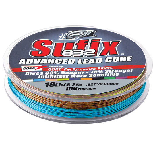 Sufix 832 Advanced Lead Core - 12lb - 10-Color Metered - 100 yds [658-112MC]