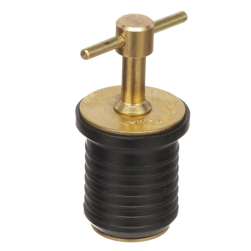 Attwood T-Handle Brass Drain Plug - 1" Diameter [7526A7]